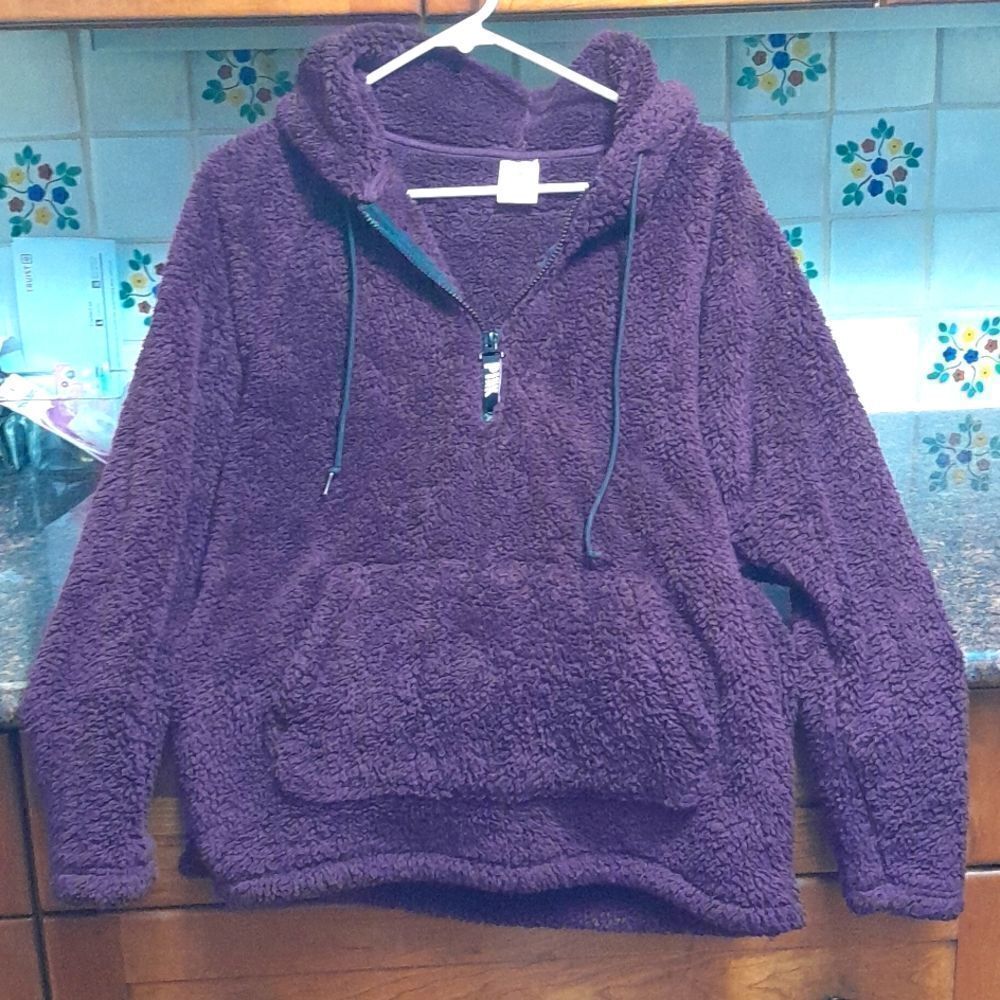 Pink Victoria's Secret Sherpa Hoodie...Size XS